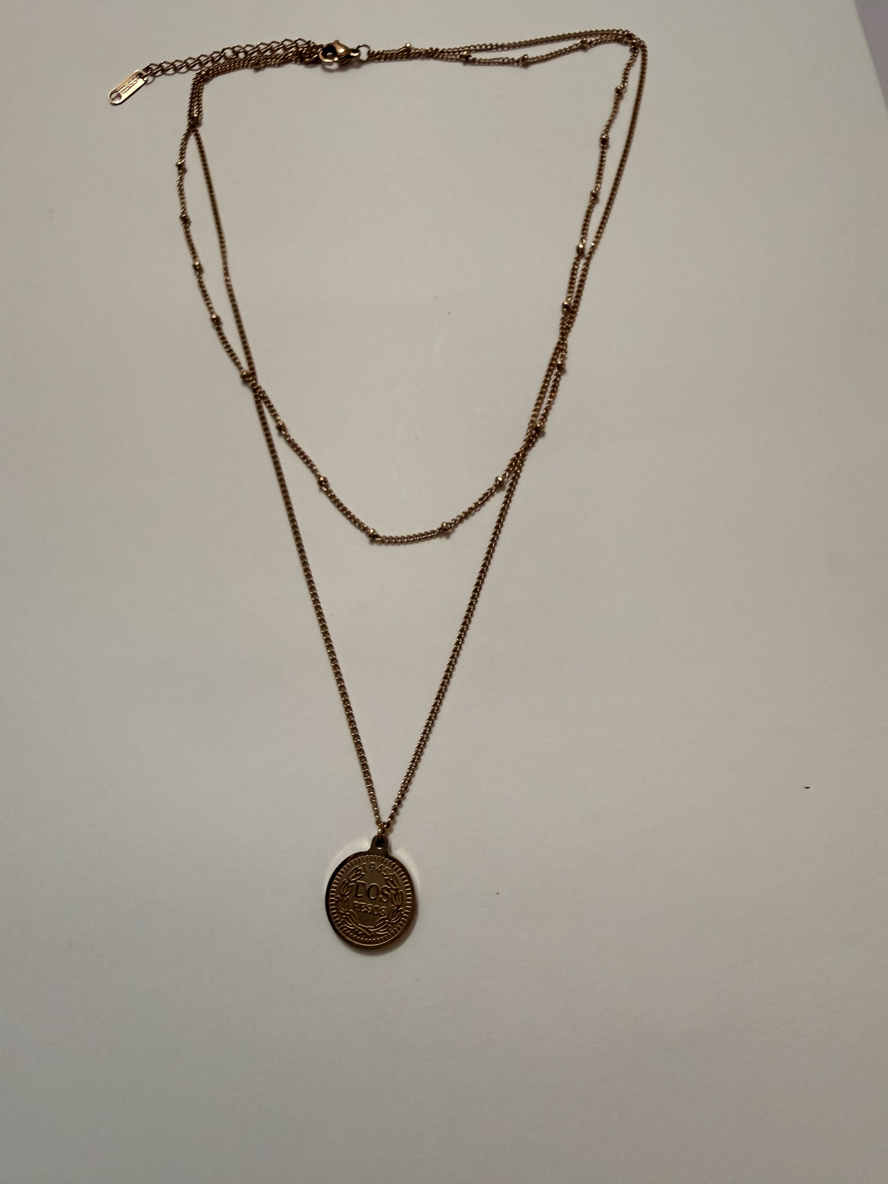 Portrait Coin Layered Necklace product view 3