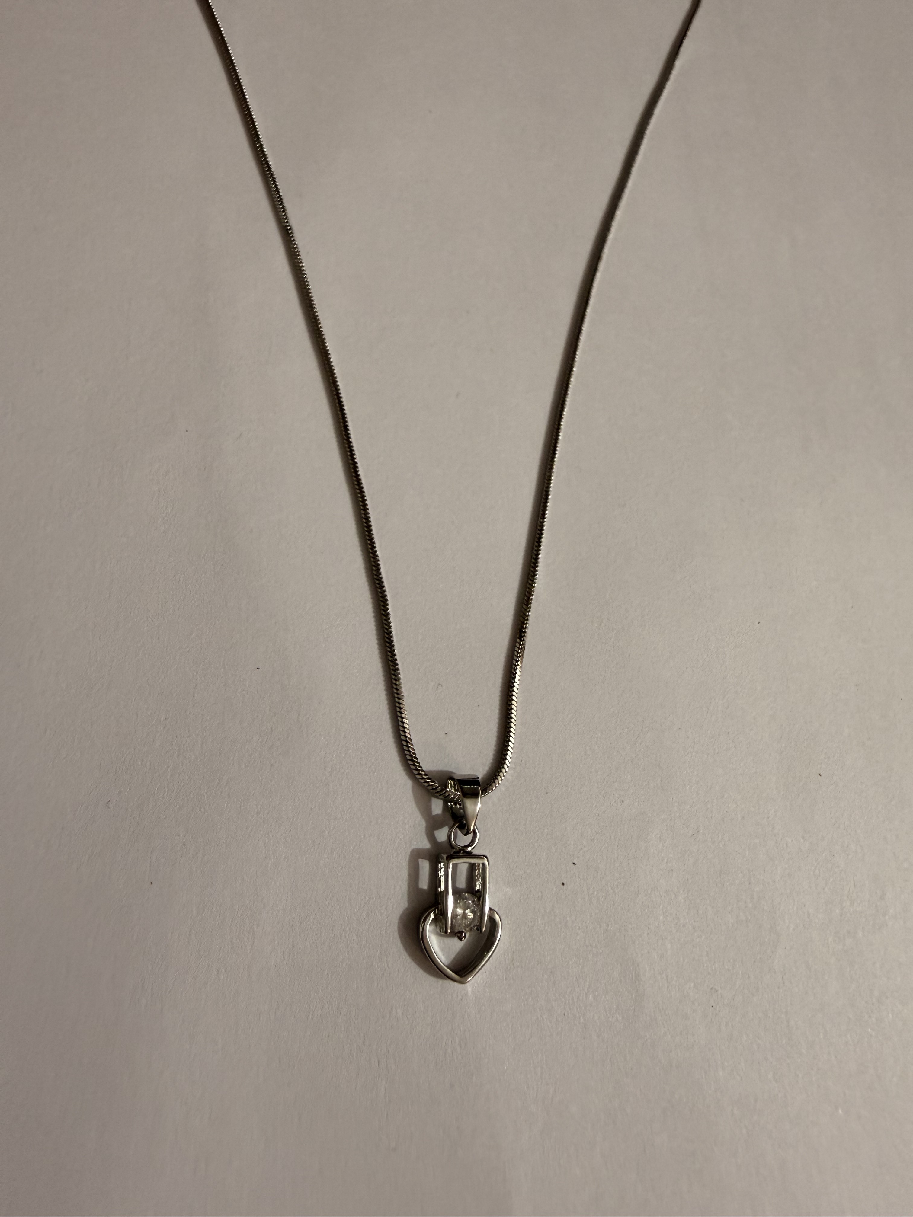Stacked Oval Link Cord Necklace product view 3